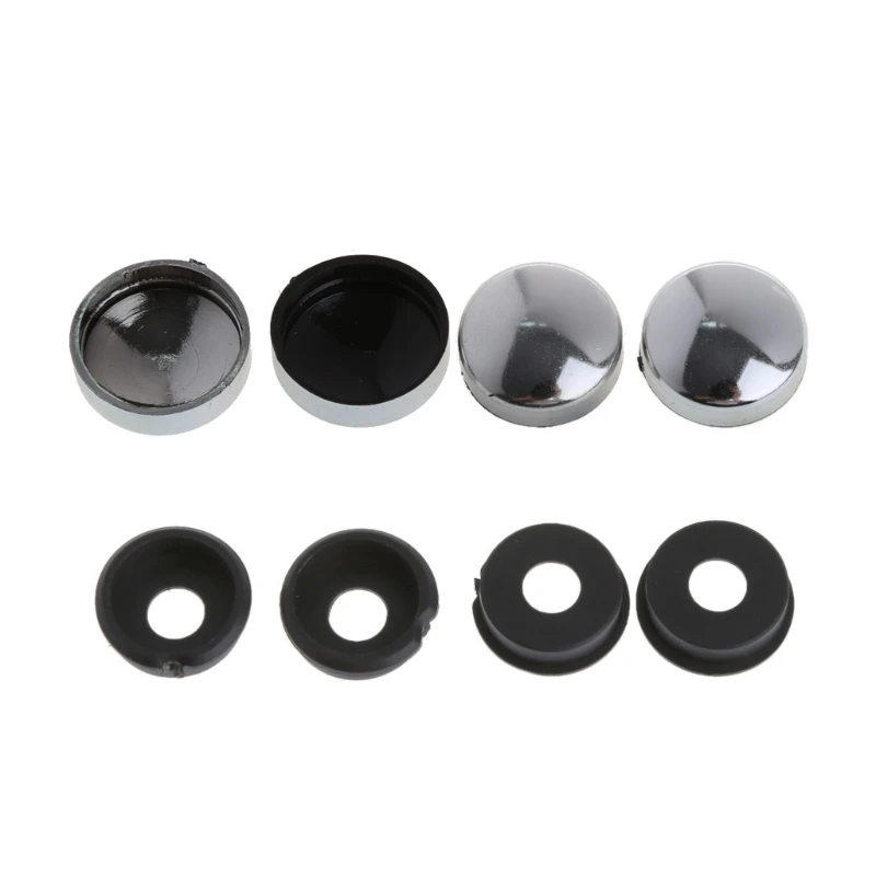 1 Pair Skull License Plate Frame Bolts Screws Fastener Caps Bolts Motorcycle Car