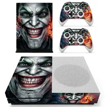 

DC Film The Joker Skin Sticker Decal For Xbox One S Console and Kinect and 2 Controllers For Xbox One Slim Skin Sticker Vinyl