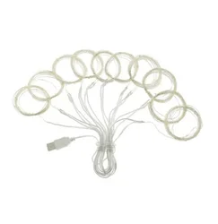 2022NEW 2022 hot nwe LED String Lights Christmas Decoration Remote Control USB Wedding Garland Curtain 3M Lamp Holiday For