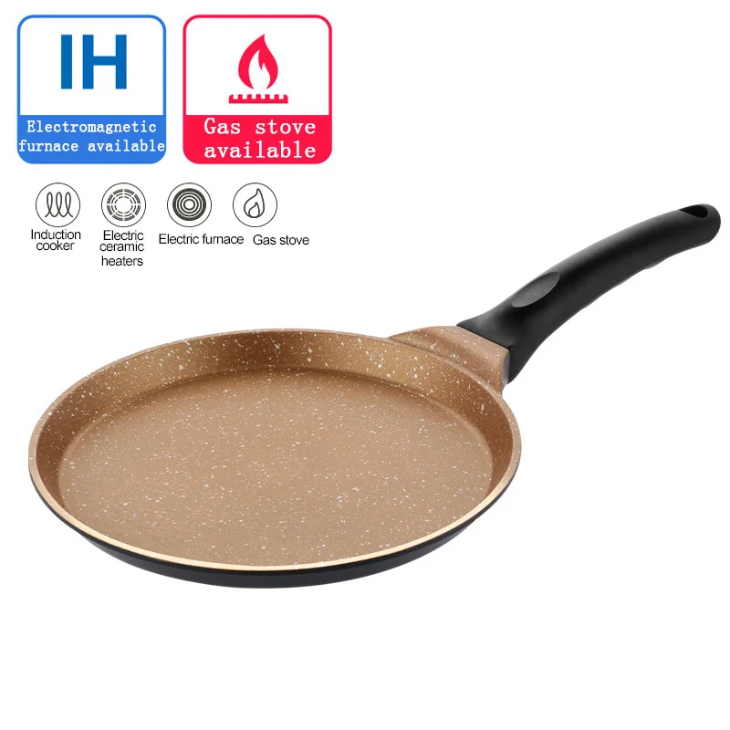 Антипригарная сковорода Сковорода для блинов 8 дюймов антиобжигающая ручка