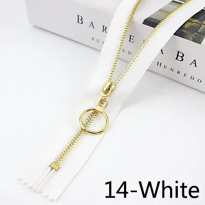 14-White Meetee 5/10 шт. 20 Вт, 30 см 3# металлическая молния с закрытым концом DIY сумка кошелек швейной по индивидуальному заказу аксессуар, на молнии, цвет белый жакеты, застежки - Цвет: 14-White