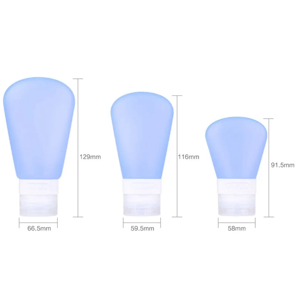 Hot Sale 1pc Empty Cosmetic Travel Lotion Containers Portable Blue Travel Cosmetic Bottle Points Bottling Beauty Makeup Tools