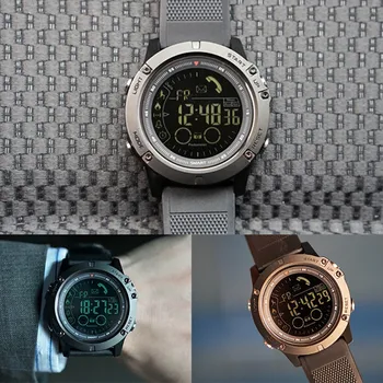 

2019 Quartz Wristwatch For Bluetooth 4.0 IP67 Waterproof Durability Smartwatch Fitness Monitor With Passometer Alarm Clock
