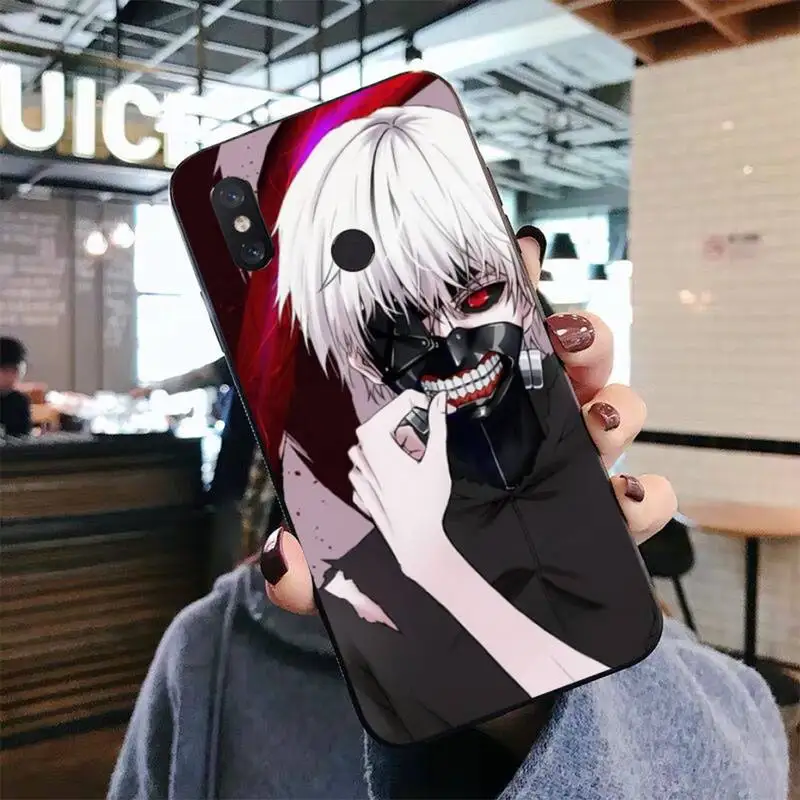 FHNBLJ Tokyo Ghoul Trendy Anime Kaneki Ken Phone Case for Xiaomi mi 9 8 10 5 6 lite F1 SE Max 3 2 mix 2s