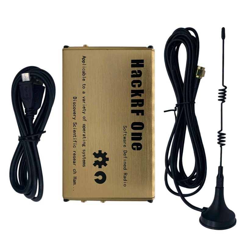 Для Hackrf One 1 МГц-6 ГГц Sdr платформа программное обеспечение определенная плата радиоприемника+ оболочка(золото