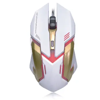 

T1 Wired Silent Gaming Mouse LED Backlit USB Optical Ergonomic Gaming Mice 28GE