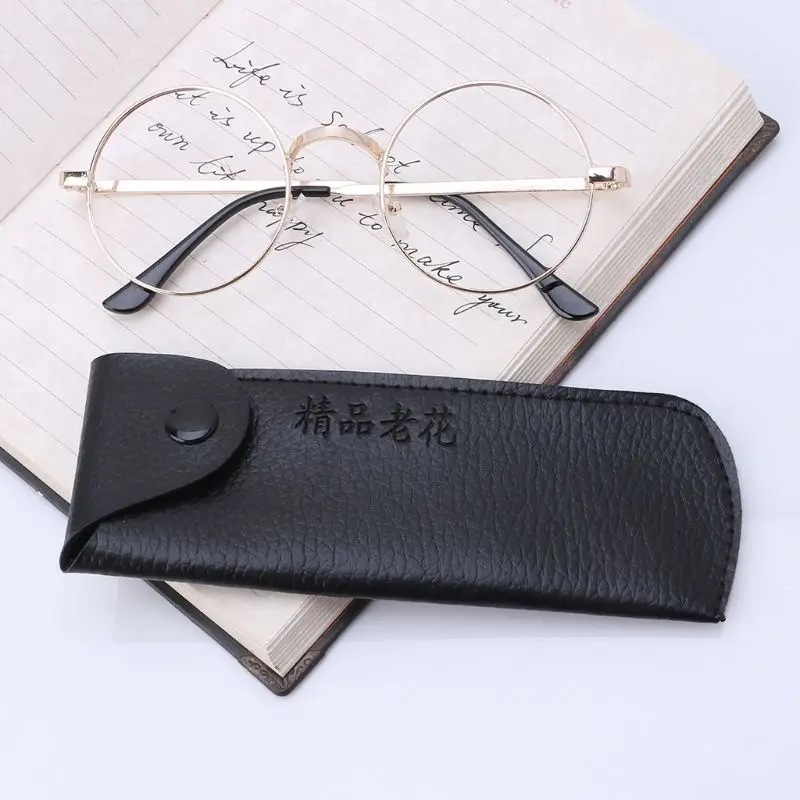 Glasses Bag Reading Glasses Case Portable Outdoor Travel Faux Leather Soft Protective Storage Lightweight Spectacles Eyewear