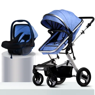 $US $86.87  Luxury Baby Stroller Carriage For Newborns High Landscape Two-way Baby 2 in 1 Folding Prams For Kid