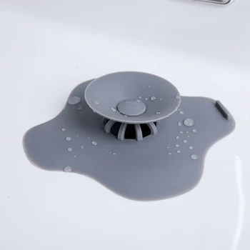 

2pcs Bathroom Floor Drain Water Plug Stopper Rubber Circle Silicone Sink Strainer Hair Filter Stopper Kitchen Bathroom Tool #