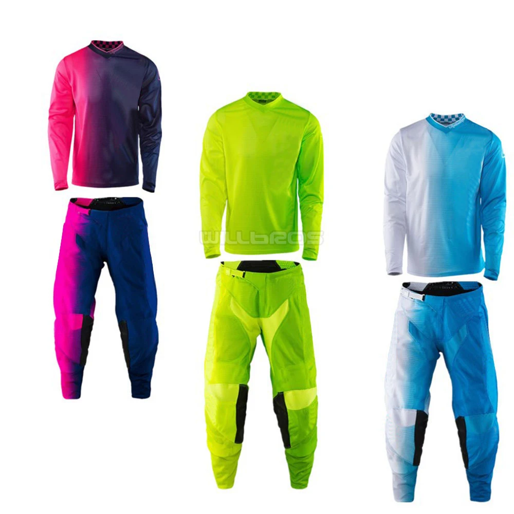 

NEW Motorcycle MTB Bike GP Air Motorbike Jersey Pants Locomotive Gear Set Sprint Race Suit