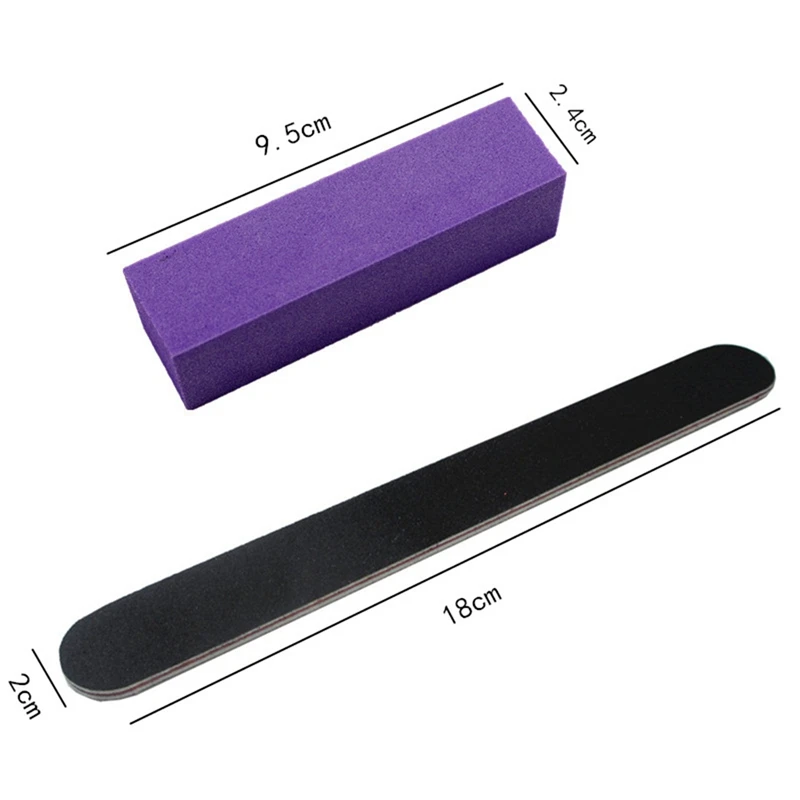 20Pcs/Set Mini Nail Files Colorful Wooden Nail File Polishing Block Lixa De Unha Buffer Pedicure And Manicure DIY Nail Tools Kit