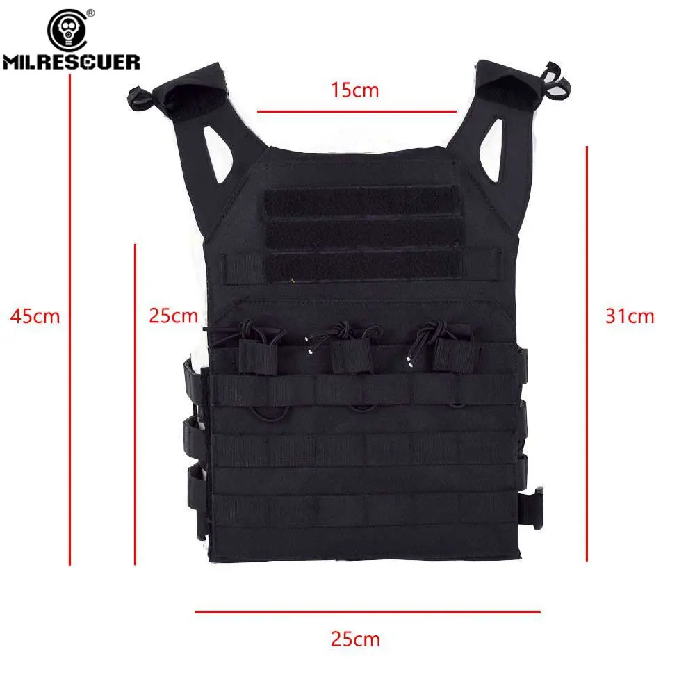 MILRESCUER-Camouflage-Hunting-Military-Tactical-Vest-Wargame-Body-Molle-Armor-Hunting-JPC-Vest-Airsoft-Combat-Gear