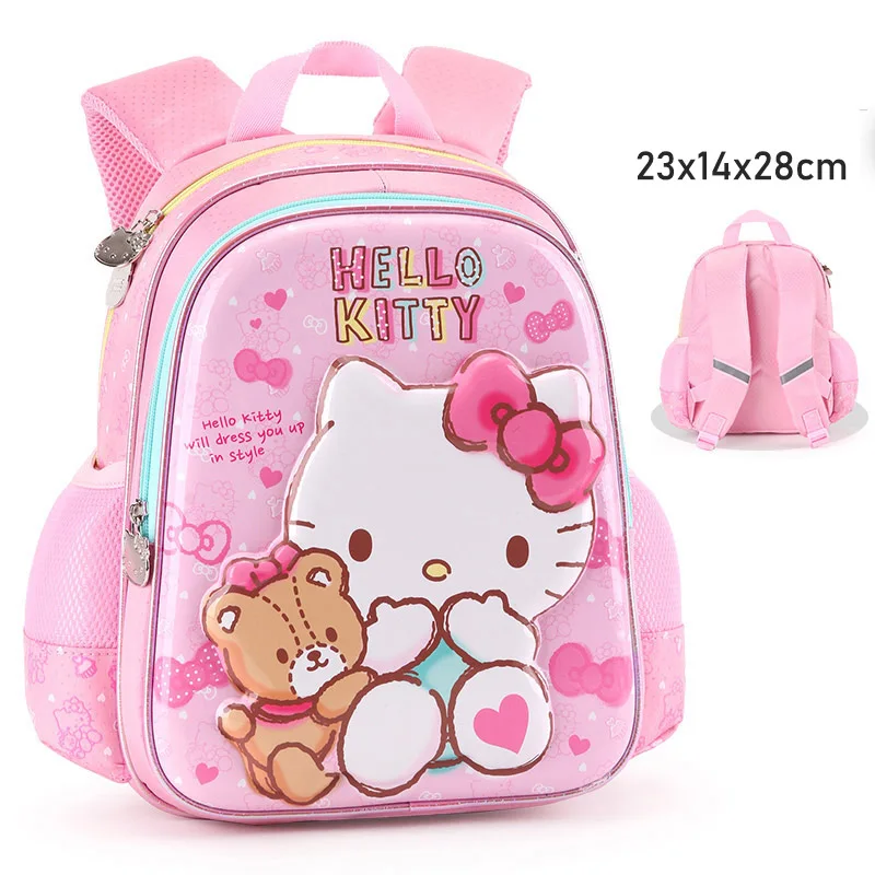 Новинка; милый розовый рюкзак для девочек с 3D рисунком кота из мультфильма «hello kitty»; водонепроницаемый рюкзак из полиэстера; вечерние рюкзаки - Цвет: Style1