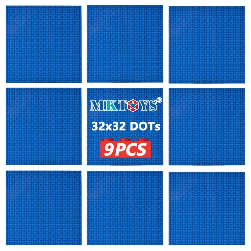 MKTOYS кирпичи опорные плиты 9 шт. 32*32 точек классический строительных блоков конструктора игрушки для Детский
