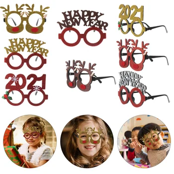 

8pcs Durable Plastic Creative Spectacles Xmas Glasses for Christmas Cosplay Kids