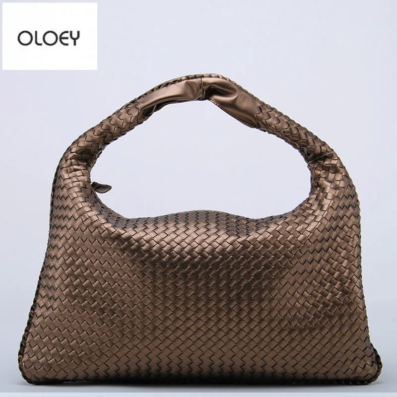 OLOEY новая классическая женская плетеная Сумка модель звезды имитация овечьей