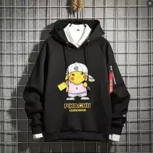 11 Покемон Аниме толстовки для мужчин Kawaii печать куртка Пикачу с капюшоном милый мультфильм свитер пуловер Косплей унисекс Moletom толстовка с капюшоном - Цвет: 11