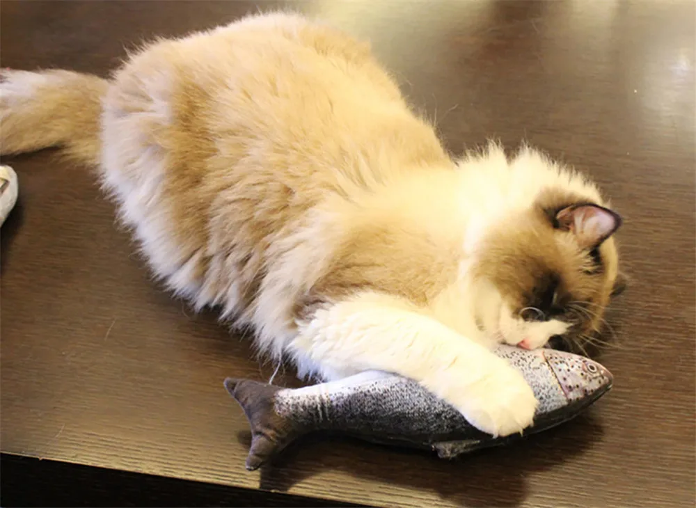 Pet мягкие плюшевые 3D рыбы Форма кошка игрушка интерактивные подарки Рыба игрушки для кошек Catnip мягкая подушка кукла моделирования рыбы играя игрушки для домашних животных
