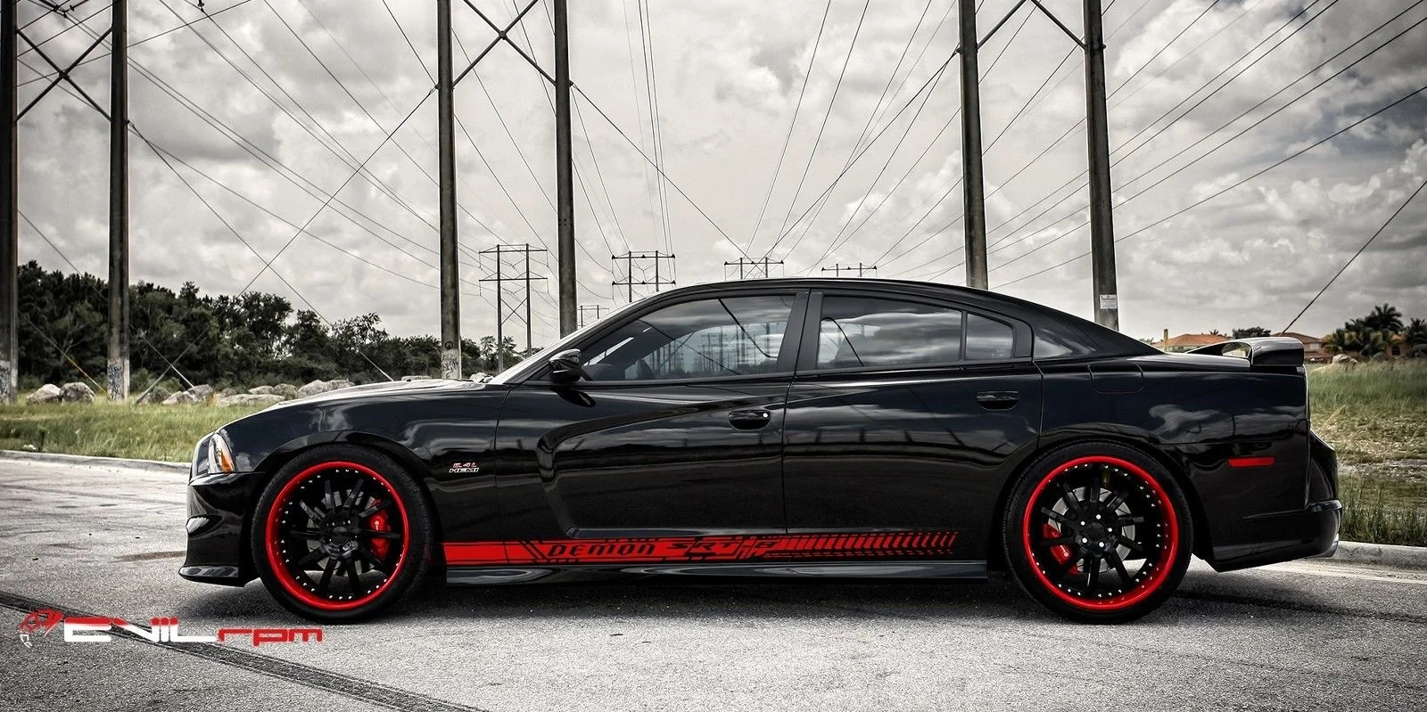 Для 1 комплекта/2 шт боковые наклейки-полоски, наклейка для Dodge CHarger SRT 8 DEMON на заказ Стайлинг гоночный автомобиль Стайлинг