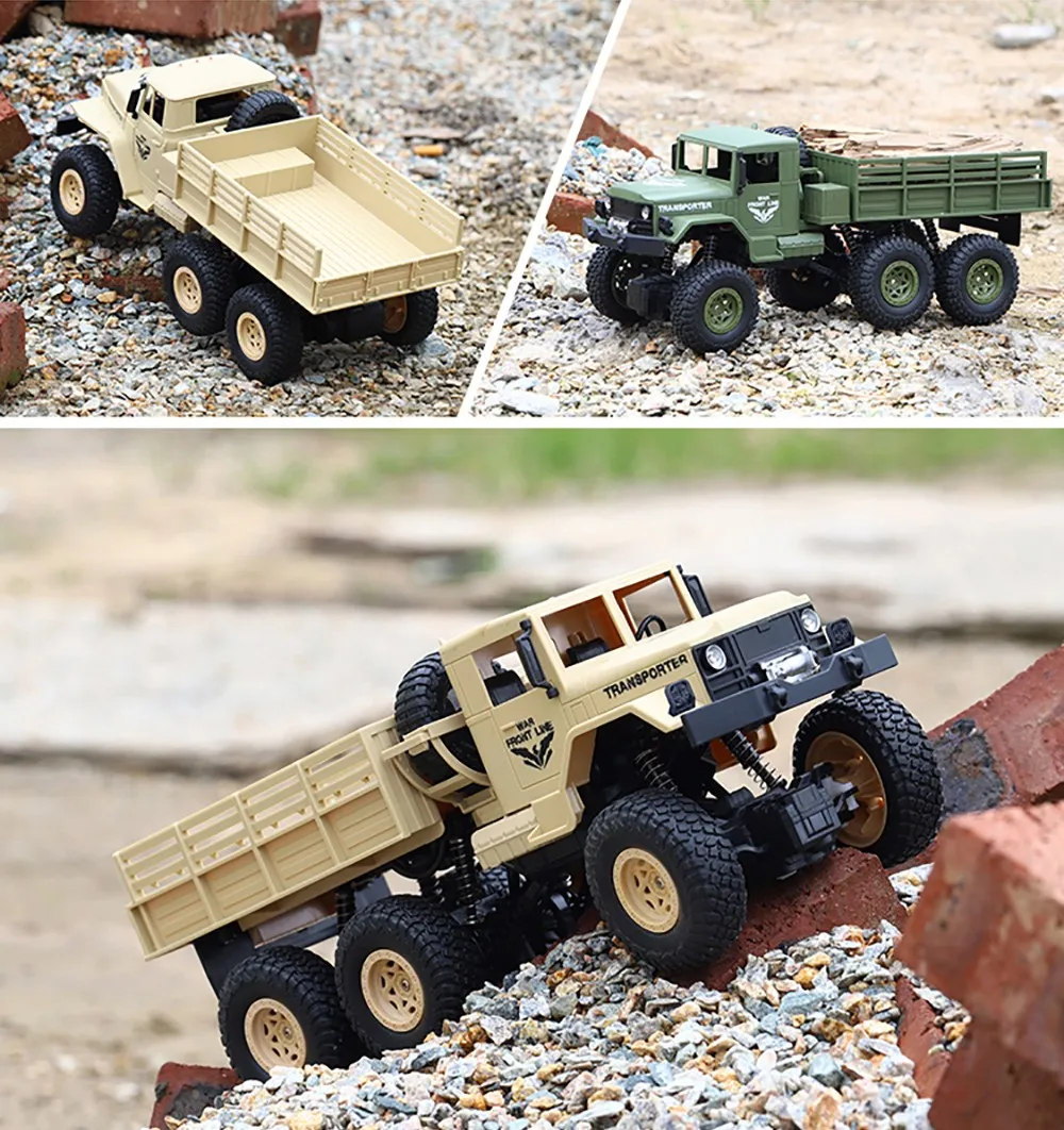 JJRC Q68 Q69 1/18 RC грузовик 6WD RC внедорожный гусеничный военный грузовик 2,4 г 10 км/ч скоростной армейский автомобиль детская игрушка RTR для мальчиков