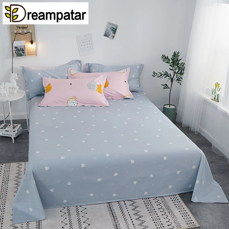 Dreampatar модная полоска 1 шт. Одиночная двойная домашняя комфортная кровать простыни модный активный принт Мягкая Кровать текстиль современная кровать BY225A