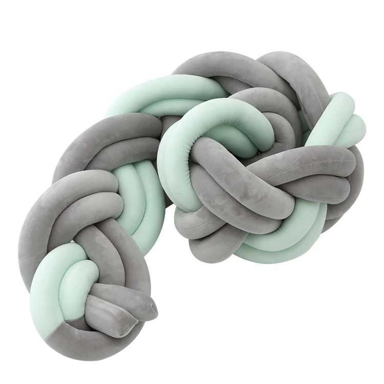 YYJ001B-100cm Кровать для новорожденных подушка для колыбели бамперы ткацкие бамперы для детской комнаты модные Защитные подушки YYJ001 - Цвет: YYJ001B-100cm