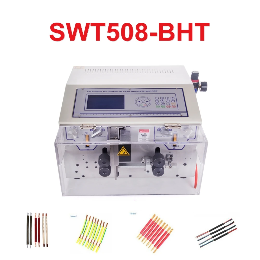 

SWT508-BHT 0.1-4.5mm2 Wire Peeling Stripping Cutting Machine 220V 110V for Computer automatic wire strip stripping machine