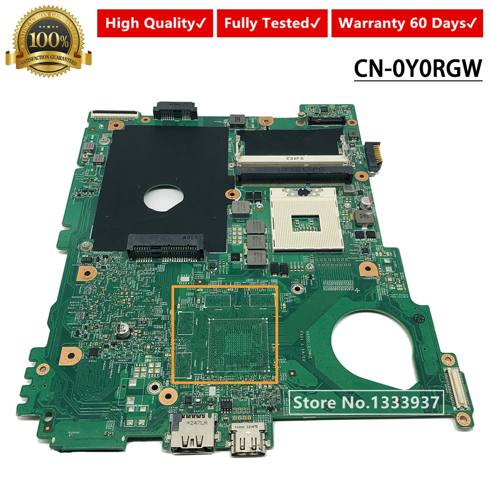 Материнская плата DDR3 HM67 CN 0Y0RGW Y0RGW для ноутбука Dell Vostro 3550 V3550 материнская