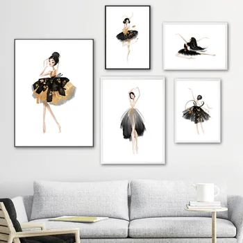Preise Wand Kunst Leinwand Malerei Schöne Ballett Mädchen Ölgemälde Nordic Poster Und Drucke Wand Bilder Für Wohnzimmer Salon Decor
