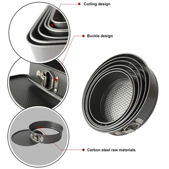 

Non Stick Coated Cake Mold Baking Pan Spring Form Bakeware Tin Tray Tools HKS99