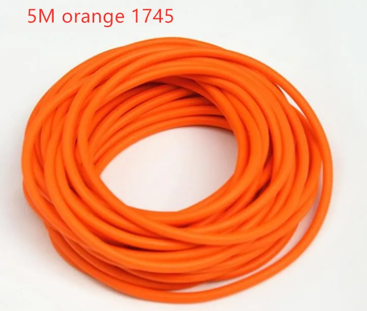 5M Orange 1 м 2 м 5 м Рогатка полые резинка, ленточка для стрельбы катапульта латексная трубка открытый охотничий лук и стрела аксессуары - Цвет: 5M Orange