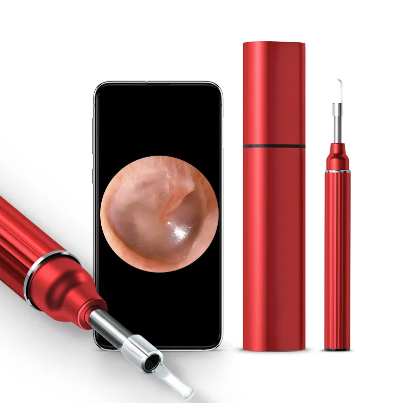 

5MP Wifi Otoscope Mini Camera 3.9mm Wireless Ear Cleaner Endoscope Earwax Remover Tool 6-Axis Gyroscope for Iphone Android Phone