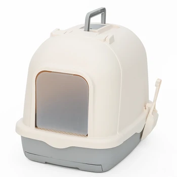 

Anti-splash deodorant cat litter box fully enclosed drawer-type cat's toilet creative plastic pets cleaning products