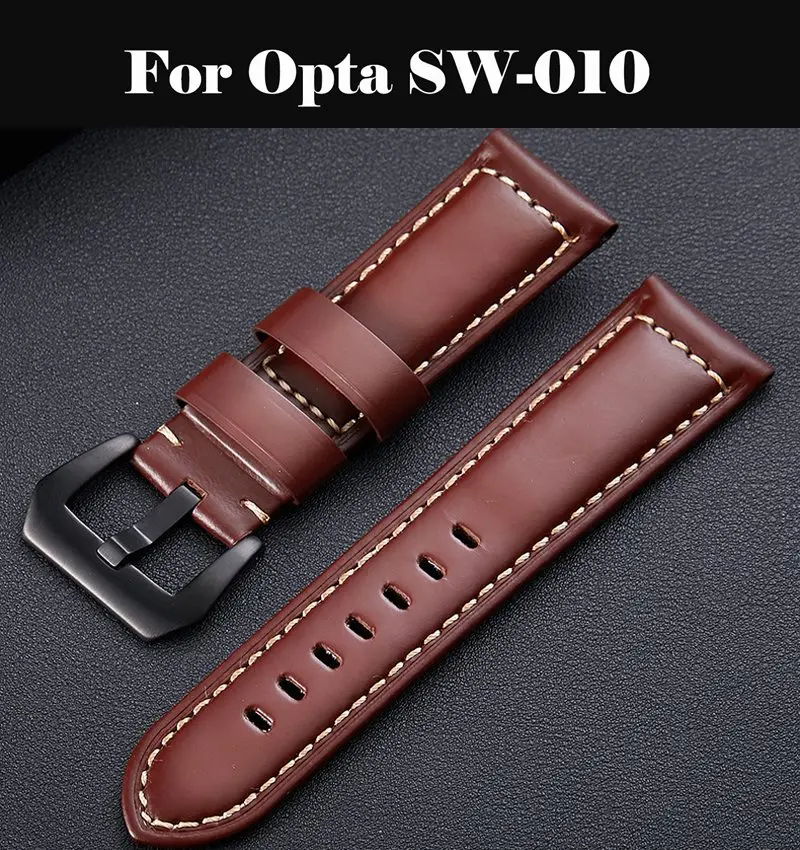 

Mens Strap Watch Band 18mm 19mm 20mm 21mm 22mm 24mm Genuine Leather Strap For Watch Strap Replacements For Opta SW-010