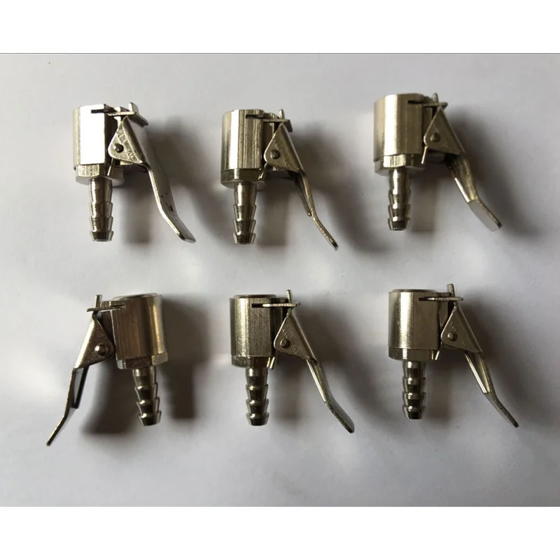 

Car Auto Brass 6 8mm Tyre Wheel Tire Air Chuck Inflator Pump Valve Clip Clamp Connector Adapter car accessories Tire Pneumatic