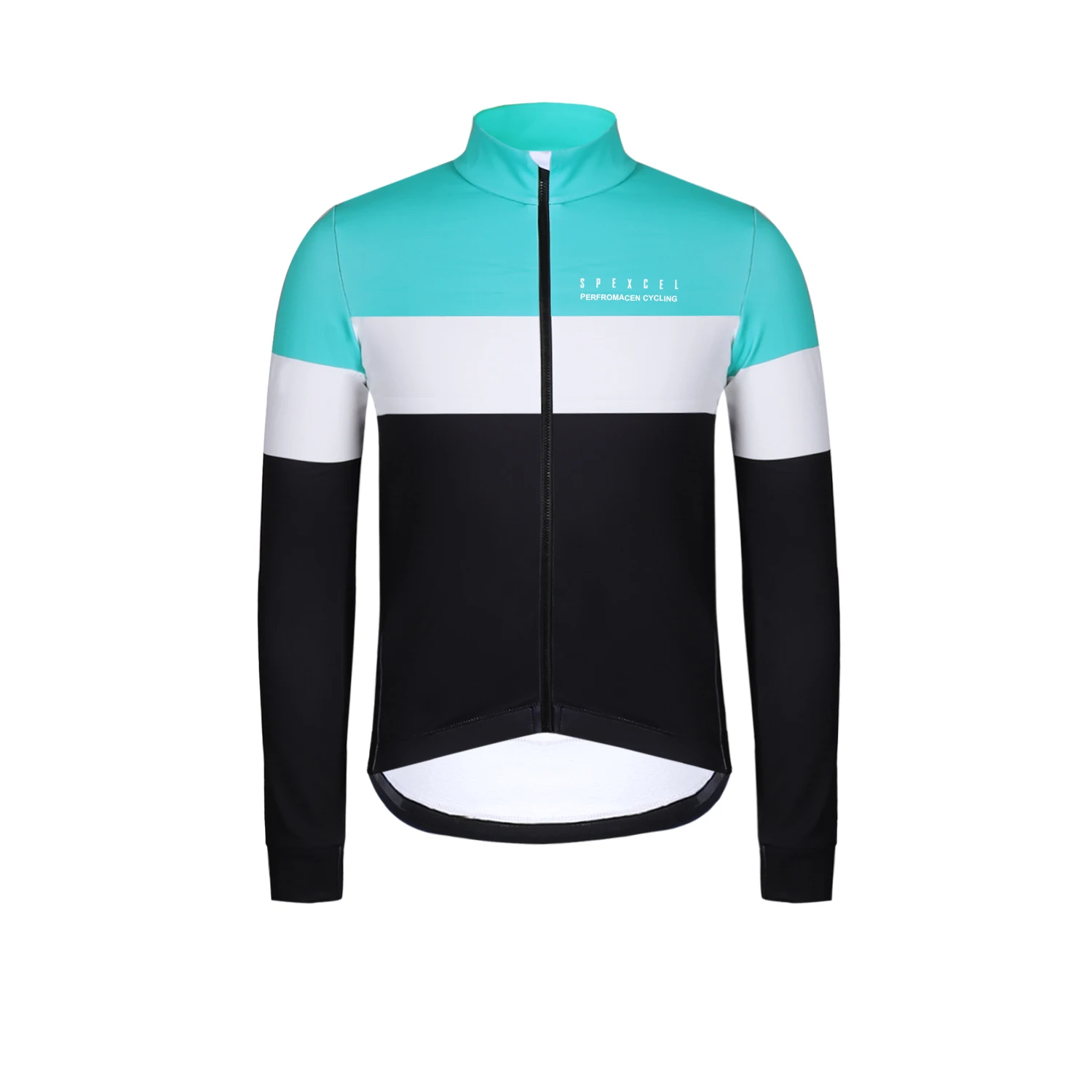thumbnail image 1 of SPEXCEL 2021 - Conjunto de maillot y pantalones con tirantes de ciclismo térmicos de invierno de alta calidad para hombre, tejido polar cálido con bolsillo con cremallera, 1 of 5