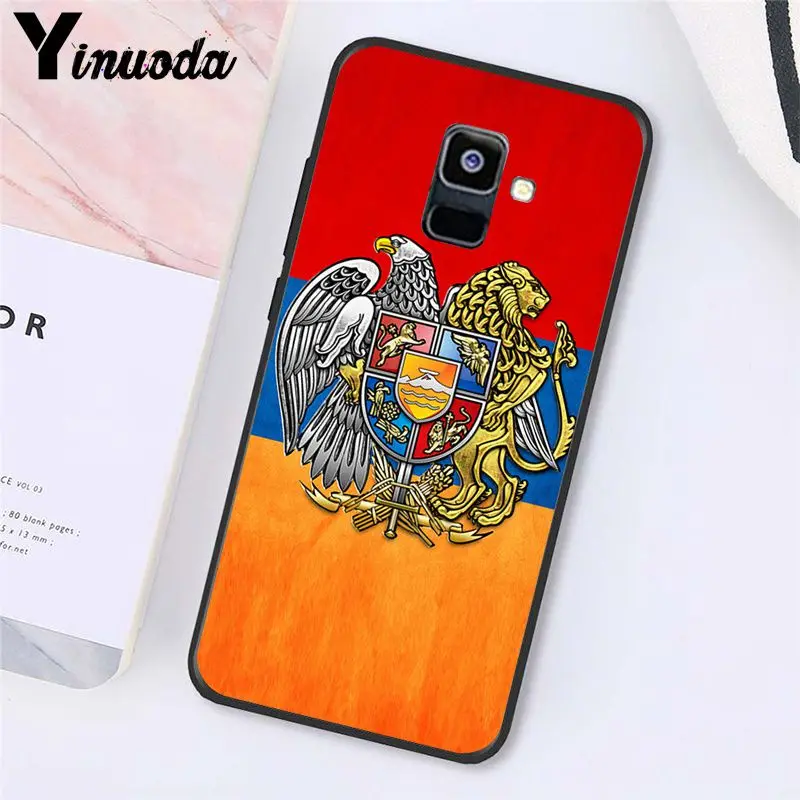Yinuoda Армении Албании флаг России эмблема чехол для телефона для samsung Galaxy A7 A50 A70 A20 A30 A40 A8 A6Plus A8Plus A9