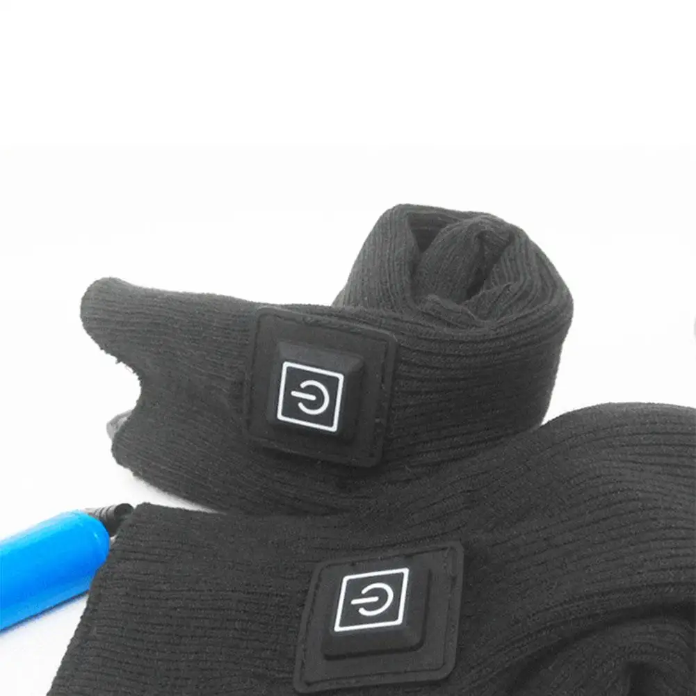 Носки с подогревом для мужчин и женщин, USB, Мобильная мощность, безопасная регулируемая температура, теплые носки с подогревом для зимнего спорта