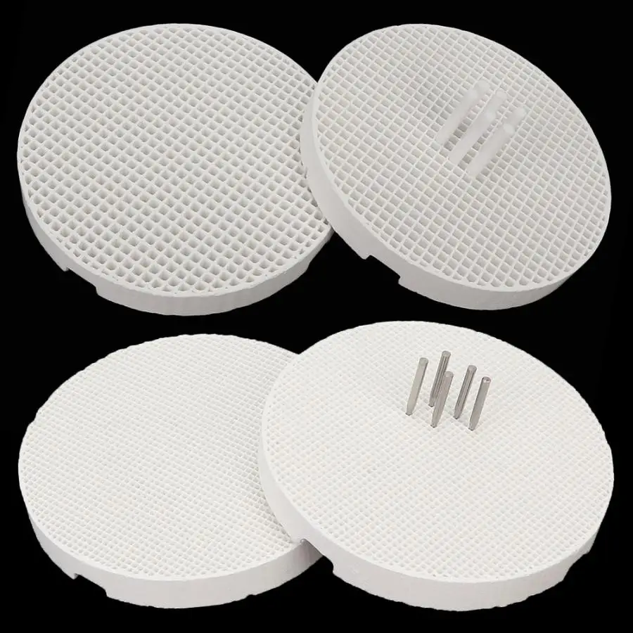 

2pcs Round Firing Trays with 20pcs Pins for Dental Lab Equipment Technician Supplies Ceramic Pin or Metal Pin Set