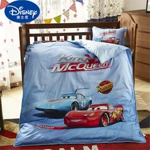 Disney мультфильм с машинкой Маккуин София Микки и Минни Маус Детские Постельное белье младенцев комплект из 3 предметов крытая, простынь, наволочка чехол для новорожденных для мальчиков и девочек 0,6 кровать