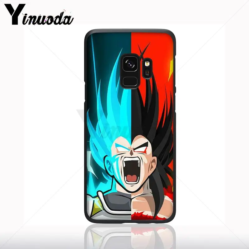 Super Saiyan Dragon Ball Silikon Lembut Hitam Ponsel Case untuk Samsung Galaxy S10plus S9 S8plus S10E A10 A70 A50 Kasus Ponsel