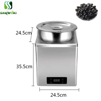 

7L Electric Catering Heating Food machine Stainless Steel Food Warmer Machine soup insulation machine bubble tea pearl warmer