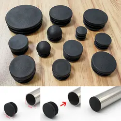 10Pcs Round Tube Plugs Pipe Insert End Caps Floor Protectors Furniture Feet Pads