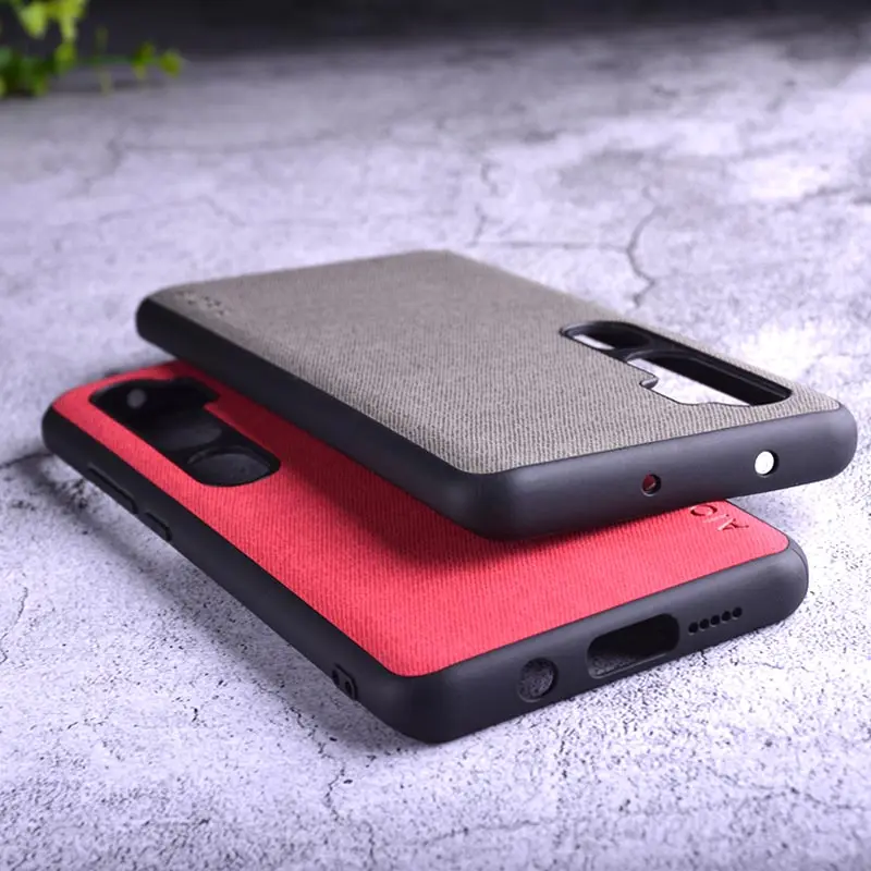 Текстильный чехол для Xiaomi Mi note 10 pro Жесткий Чехол из поликарбоната + мягкого ТПУ