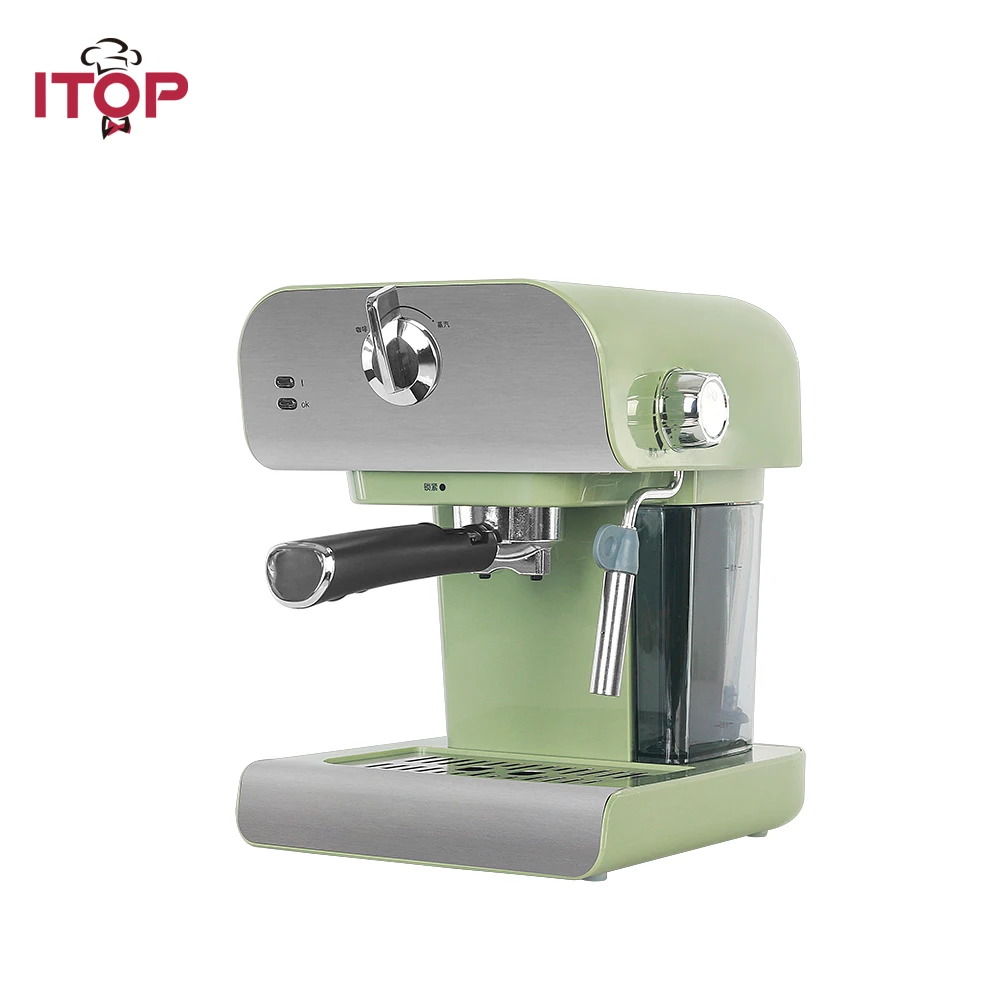 Кофеварка ITOP 0.8L 20 бар электрическая автоматическая кофемашина для капучино