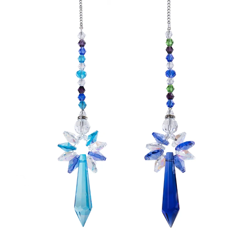 H &amp D 2 шт. с кристаллом Guardian Angel Suncatcher 55 мм призмы в форме сосулек - Цена: 