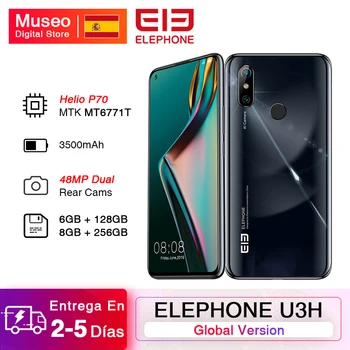 

Global Version ELEPHONE U3H 6GB 128GB Helio P70 Smartphone 6.53" Screen 48MP Dual Rear Cam 24MP Selfie Face Unlock Android 9