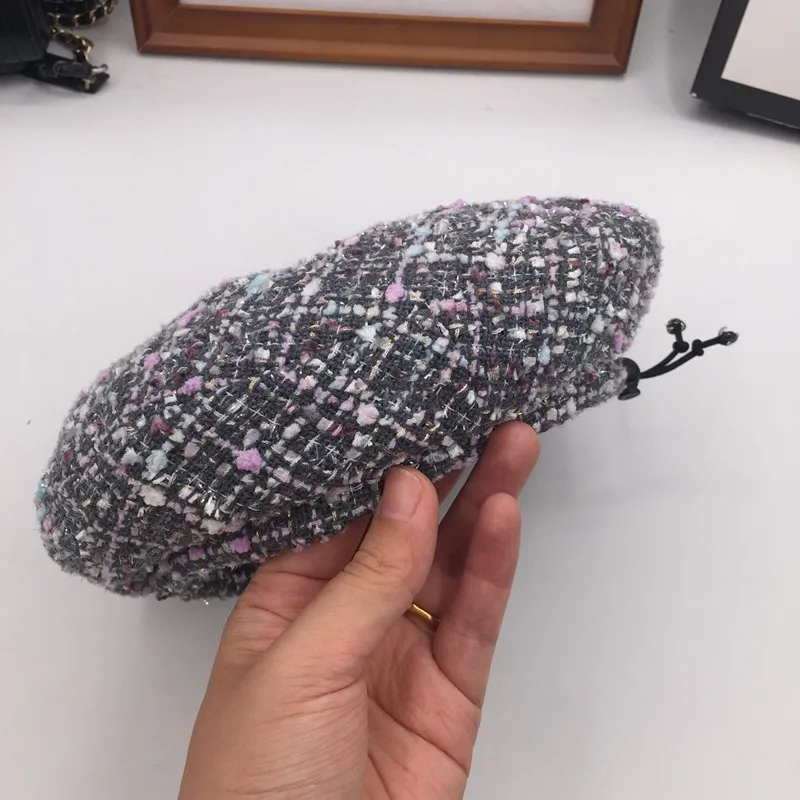 

hats for women Socialite retro beret buds cap new artist cap octagonal cap pumpkin hat knitwear cap