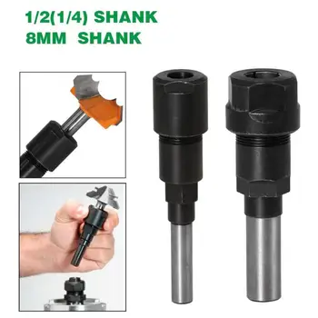 

1PC 8mm 12mm 1/2"Shank Router Bit Router Collet Extension Engraving Machine Extension Rod Milling Cutter for Wood