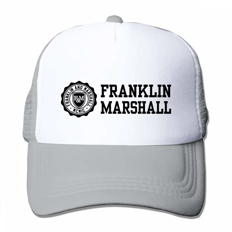 Franklin& Marshall MF356 хлопковая черная бейсболка с круглым вырезом для мужчин и женщин, кепки для водителя грузовика, модная Регулируемая Кепка - Цвет: 4-Gray